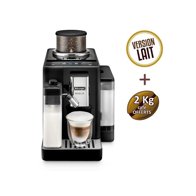 DELONGHI Rivelia Black FEB 4455.B garantie 3 ans + 2 Kg de café OFFERTS DELONGHI Rivelia Black FEB 4455.B garantie 3 ans + 2 Kg de café OFFERTS