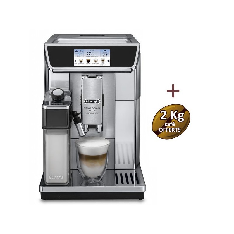 DELONGHI PrimaDonna Elite Expérience ECAM 650.85.MS garantie 3 ans + 2 KG de café OFFERTS DELONGHI PrimaDonna Elite Expérience ECAM 650.85.MS garantie 3 ans + 2 KG de café OFFERTS
