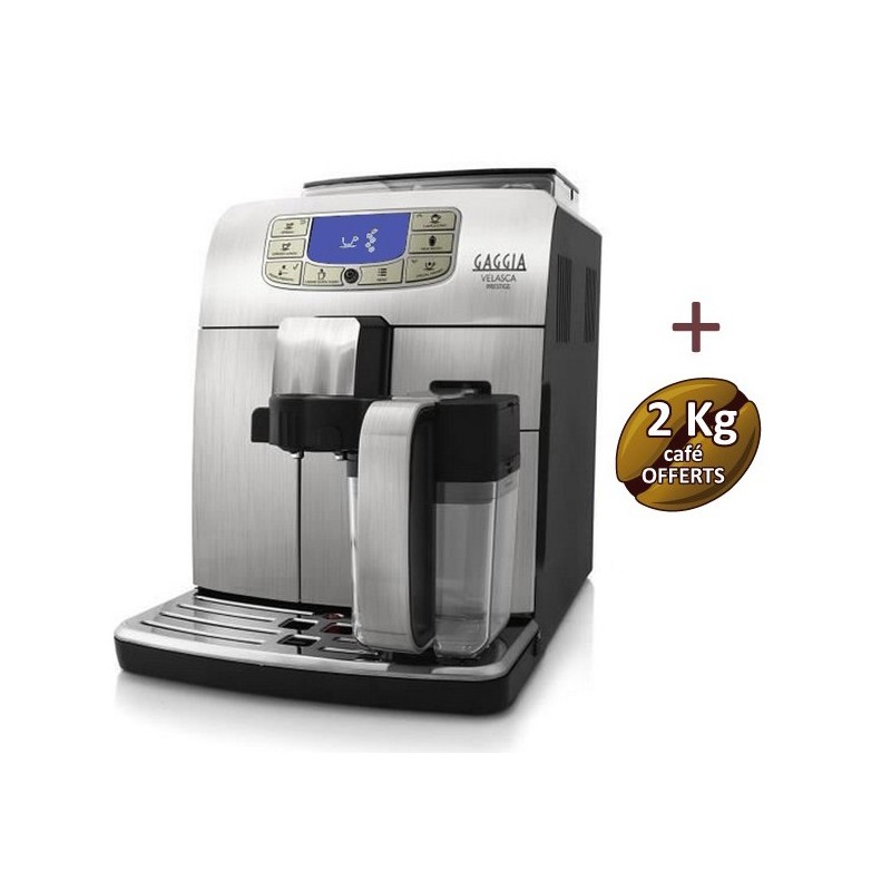 Machine à café automatique VELASCA SILVER OTC GAGGIA RI8263/01 + 2 kg de café OFFERTS Machine à café automatique VELASCA SILVER OTC GAGGIA RI8263/01 + 2 kg de café OFFERTS