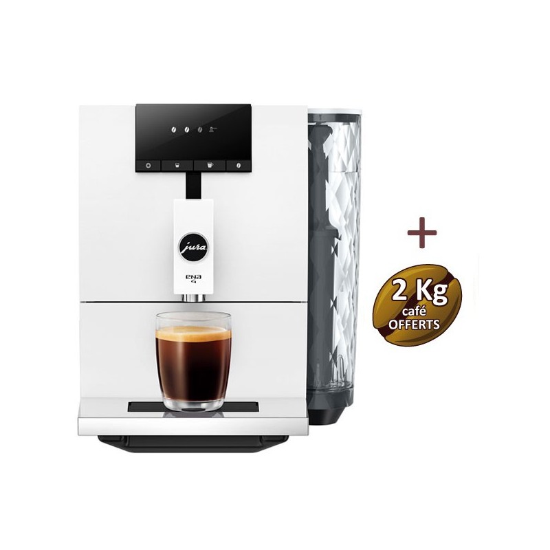 Machine à café ENA4 Full Nordic White 15499 JURA + 2 Kg de café offerts Machine à café ENA4 Full Nordic White 15499 JURA + 2 Kg de café offerts