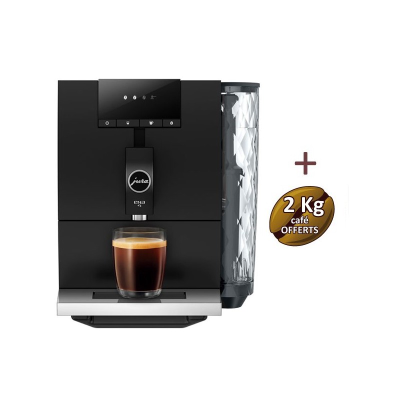 Machine à café ENA4 Full Metropolitan Black 15501 JURA + 2 Kg de café offerts Machine à café ENA4 Full Metropolitan Black 15501 JURA + 2 Kg de café offerts