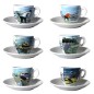 Lot de 6 tasses à café - 10 cl - CAFÉ DU VIEUX PÊCHEUR Lot de 6 tasses à café - 10 cl - CAFÉ DU VIEUX PÊCHEUR