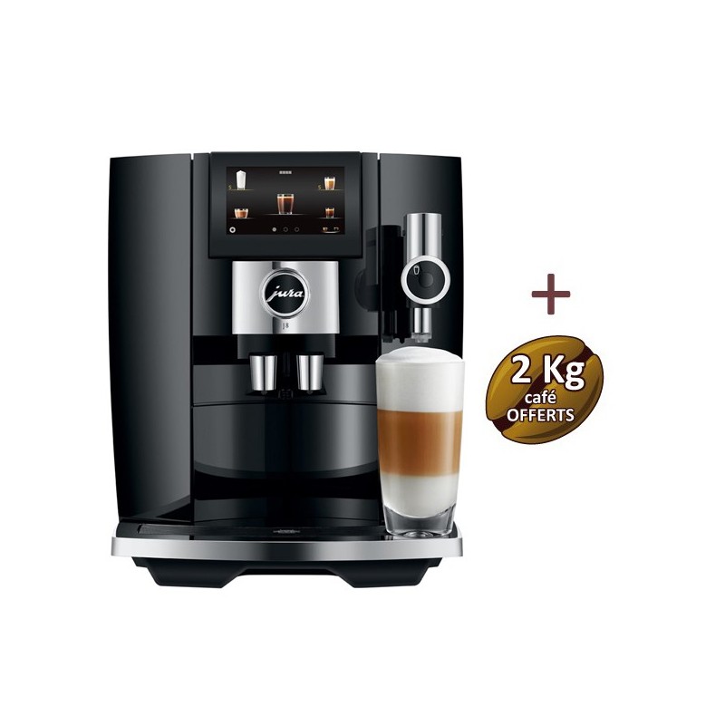 Machine à café J8 Piano Black 15457 - JURA + 2 Kg de café OFFERTS Machine à café J8 Piano Black 15457 - JURA + 2 Kg de café OFFERTS