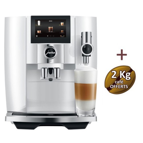 Machine à café J8 Piano White 15460 - JURA + 2 Kg de café OFFERTS