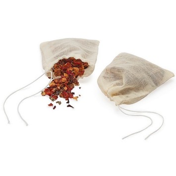 Conjunto de 5 filtros de té de algodón reutilizables 94121 Chacult
