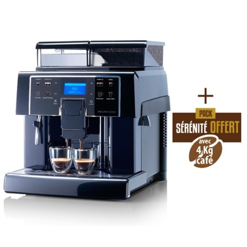 Saeco Aulika Evo Black + 10 kg Café offered