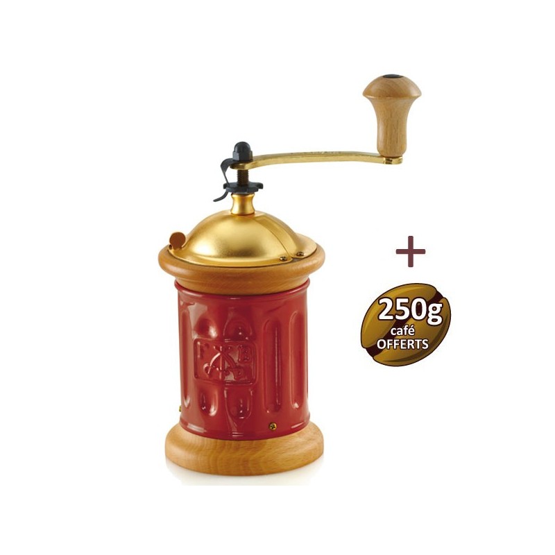 Moulin à café MC13RED - F32600 - TRE SPADE + 250g de café OFFERTS Moulin à café MC13RED - F32600 - TRE SPADE + 250g de café OFFERTS
