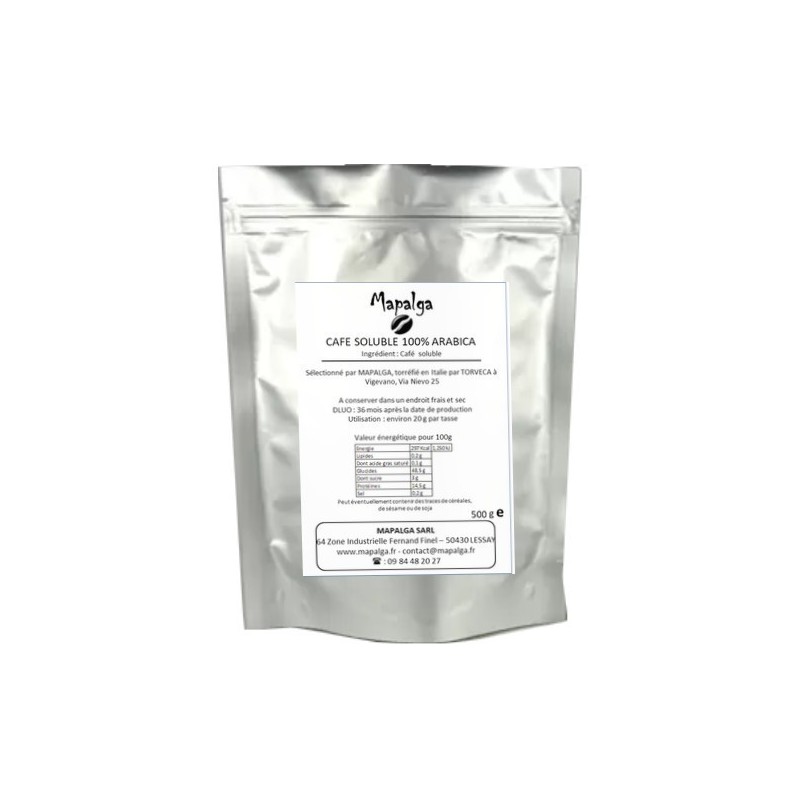 Café soluble 100% Arabica sachet 500g - MAPALGA Café soluble 100% Arabica sachet 500g - MAPALGA