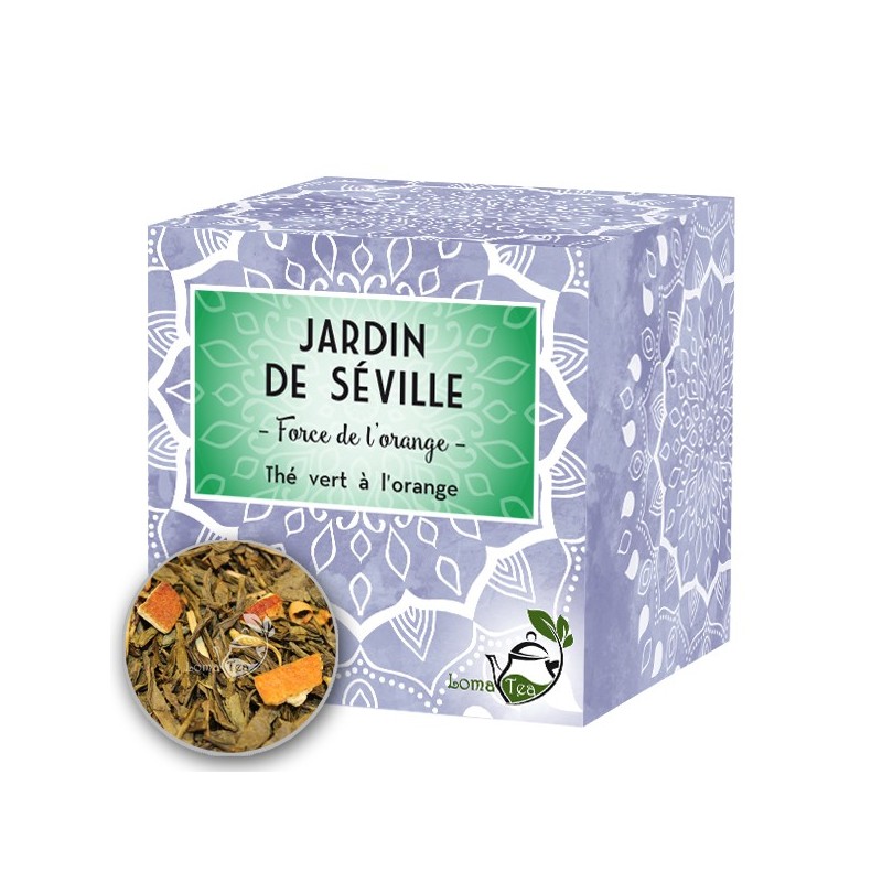 Thé vert JARDIN DE SEVILLE LOMATEA x 20 infusettes pyramides Thé vert JARDIN DE SEVILLE LOMATEA x 20 infusettes pyramides