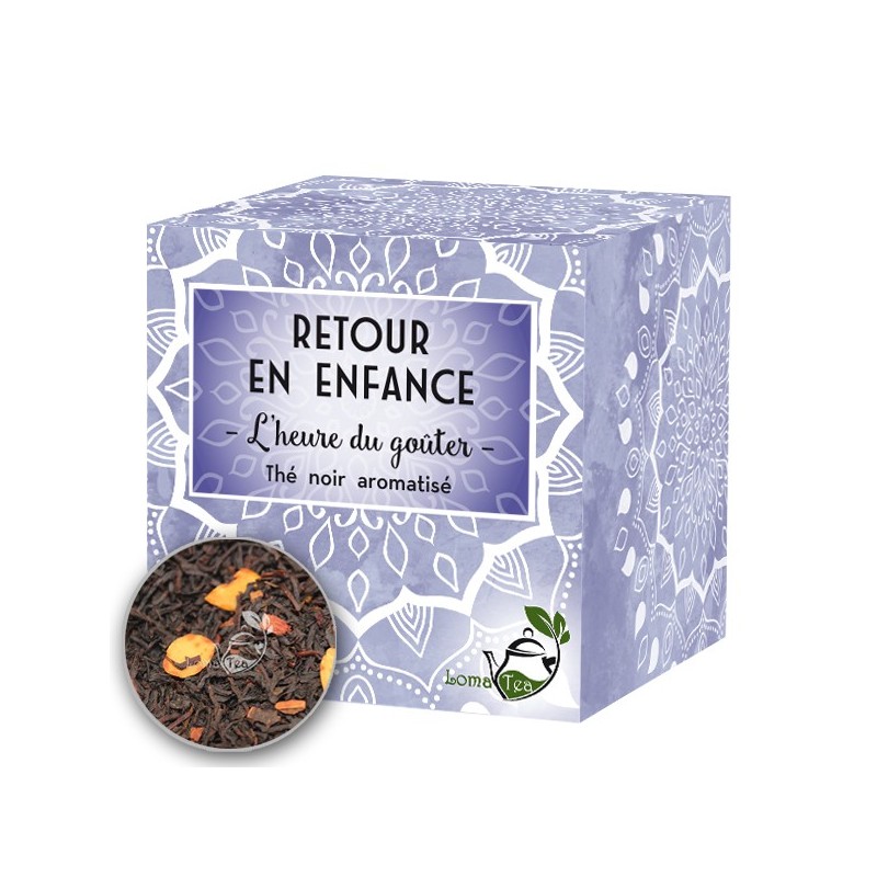 Thé noir Retour en enfance LOMATEA x 20 infusettes pyramides Thé noir Retour en enfance LOMATEA x 20 infusettes pyramides