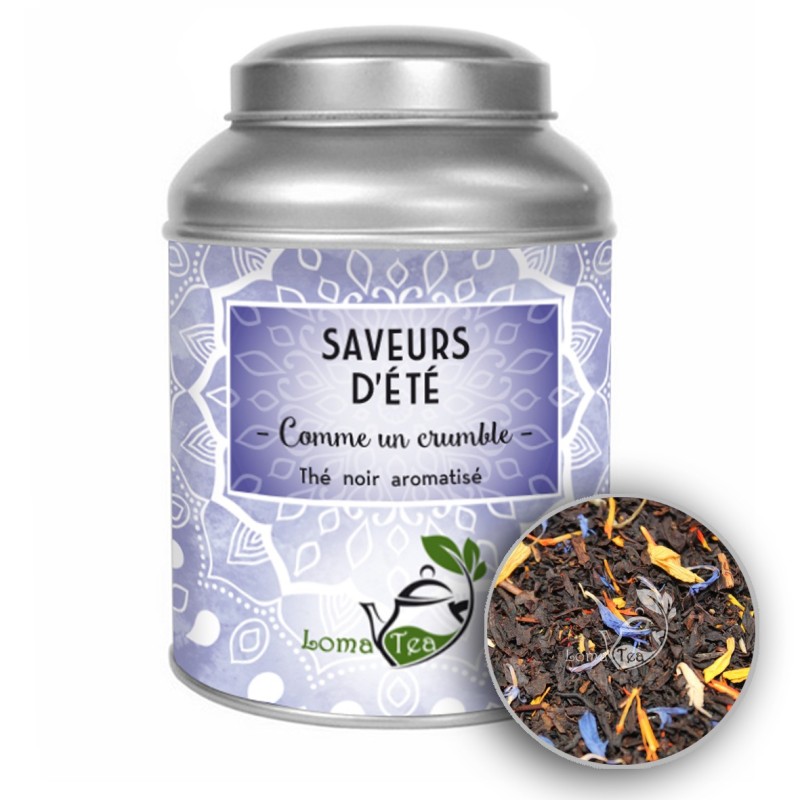 Thé noir SAVEURS D'ÉTÉ LOMATEA VRAC 100g Thé noir SAVEURS D'ÉTÉ LOMATEA VRAC 100g