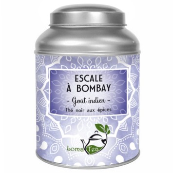 Thé noir Escale à Bombay - CHAI - LOMATEA Boîte métal (100g)