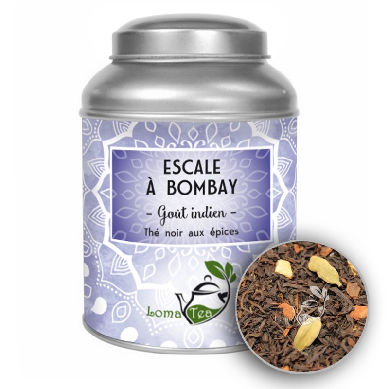 Thé noir ESCALE A BOMBAY- CHAI - LOMATEA VRAC 100g Thé noir ESCALE A BOMBAY- CHAI - LOMATEA VRAC 100g