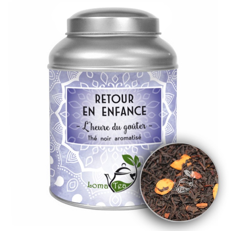 Thé noir RETOUR EN ENFANCE LOMATEA VRAC 100g Thé noir RETOUR EN ENFANCE LOMATEA VRAC 100g