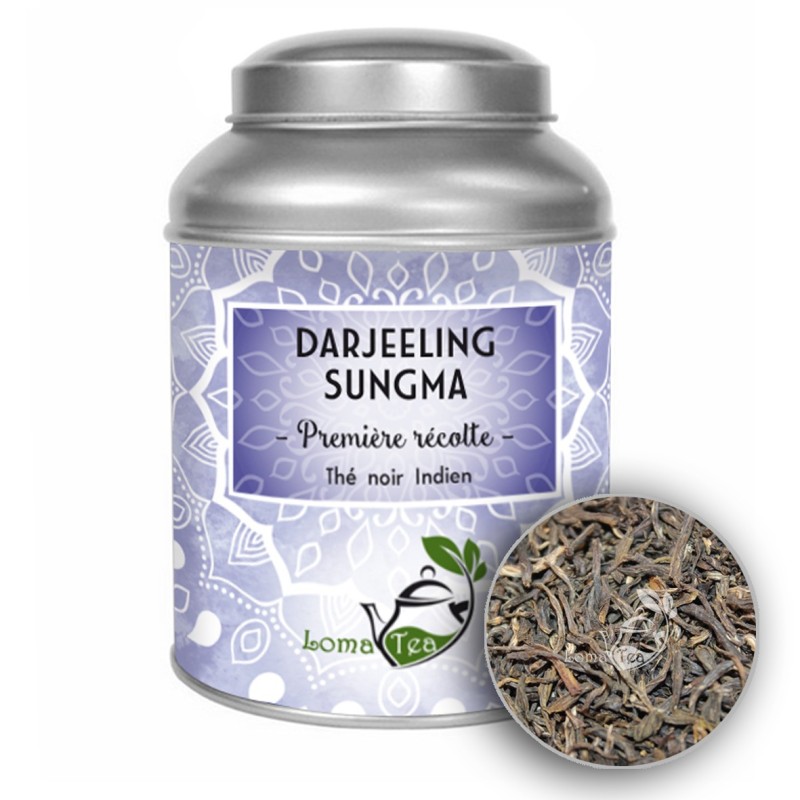 Thé noir DARJEELING Sungma TGFOP first Flush LOMATEA VRAC 100g Thé noir DARJEELING Sungma TGFOP first Flush LOMATEA VRAC 100g