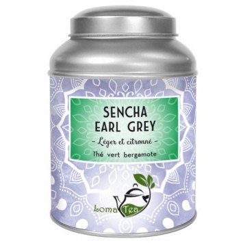 Sencha Earl Grey Lomatea Green Tea Metal Box (100 g)