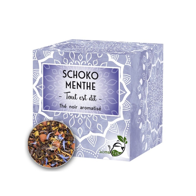 Thé noir SCHOKO MENTHE LOMATEA x 20 infusettes pyramides
