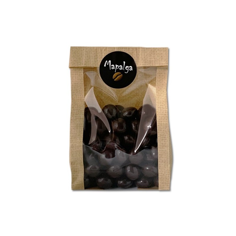 Boules de biscuits Amaretti enrobées de chocolat noir - 150g Boules de biscuits Amaretti enrobées de chocolat noir - 150g
