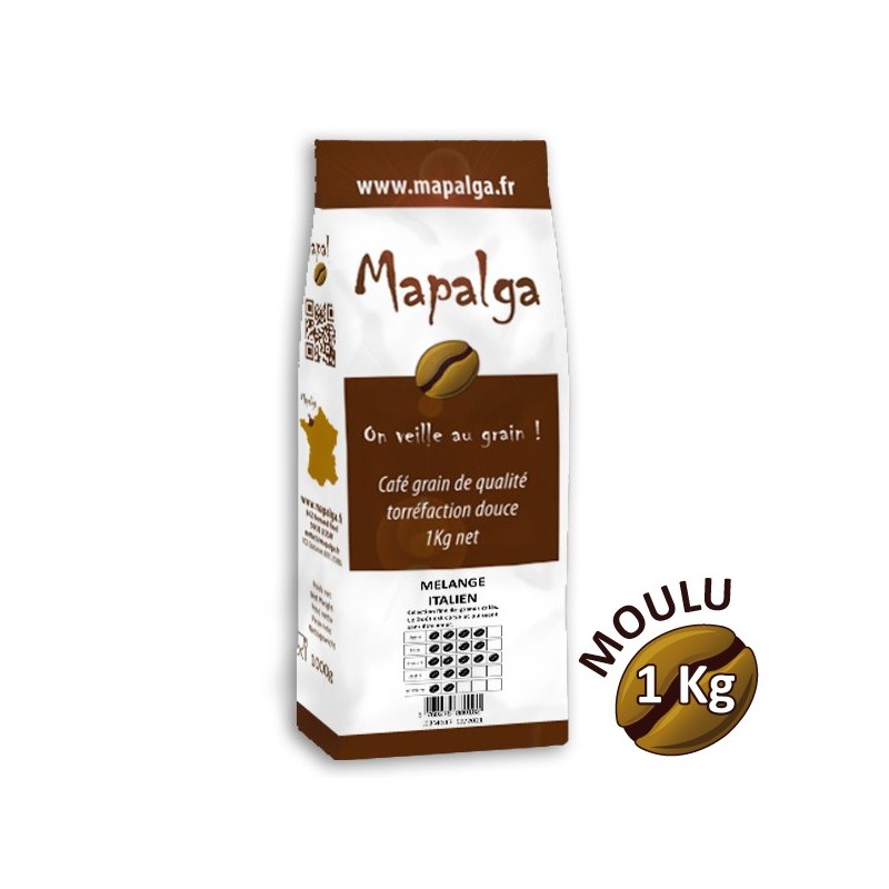 Café MOULU MELANGE ITALIEN - 1Kg - MAPALGA Café MOULU MELANGE ITALIEN - 1Kg - MAPALGA