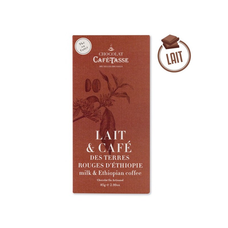 Tablette Lait Café Ethiopie CAFE TASSE 85g Tablette Lait Café Ethiopie CAFE TASSE 85g