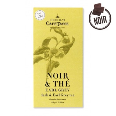 Dark chocolate and earl gray gray cafe-tasse 85g tablet