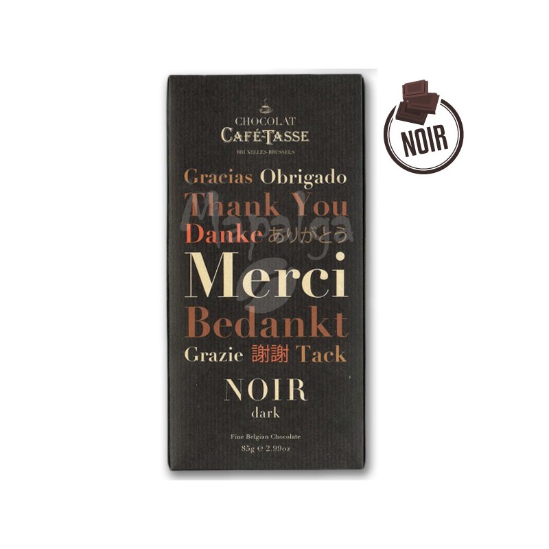 Tablette Chocolat Noir Merci CAFE-TASSE 85g Tablette Chocolat Noir Merci CAFE-TASSE 85g