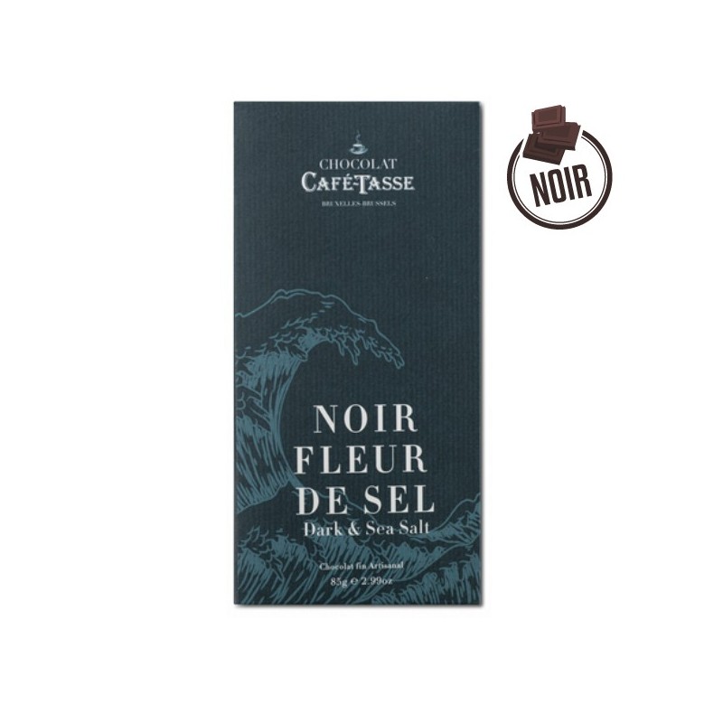 Tablette de chocolat Noir 85g Fleur de Sel CAFE TASSE Tablette de chocolat Noir 85g Fleur de Sel CAFE TASSE