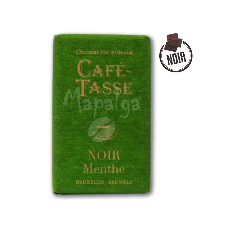 Tablette chocolat noir menthe 9g - CAFE TASSE Tablette chocolat noir menthe 9g - CAFE TASSE