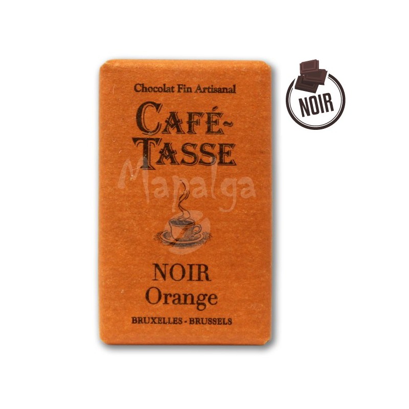 Tablette chocolat noir Orange 9g - CAFE TASSE Tablette chocolat noir Orange 9g - CAFE TASSE