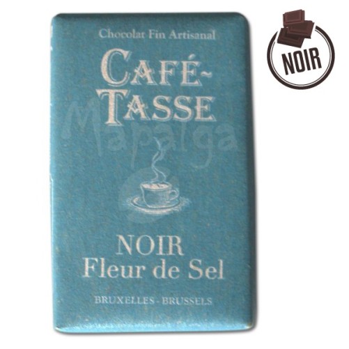 Tablette chocolat Noir Fleur de Sel 9g - CAFE TASSE