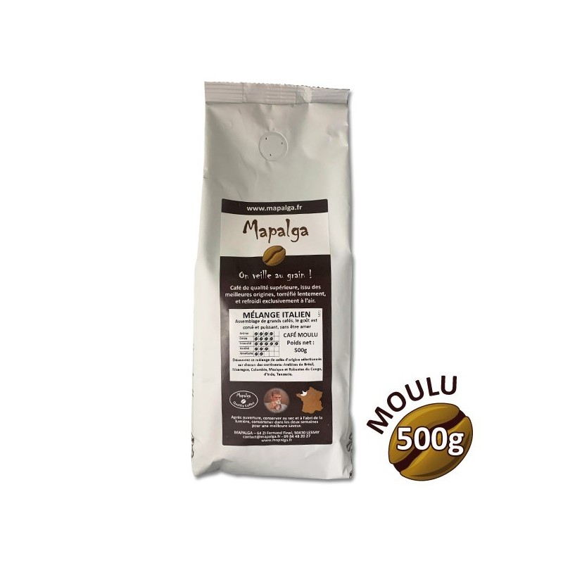Café moulu MÉLANGE ITALIEN - 500g - MAPALGA Café moulu MÉLANGE ITALIEN - 500g - MAPALGA