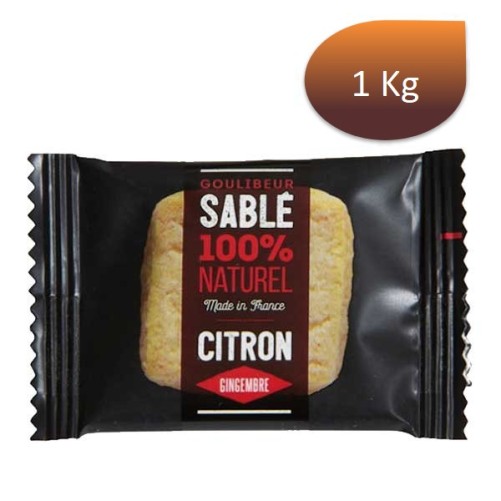 Sablés Citron gigembre 6g emballés individuellement x 170 Goulibeur