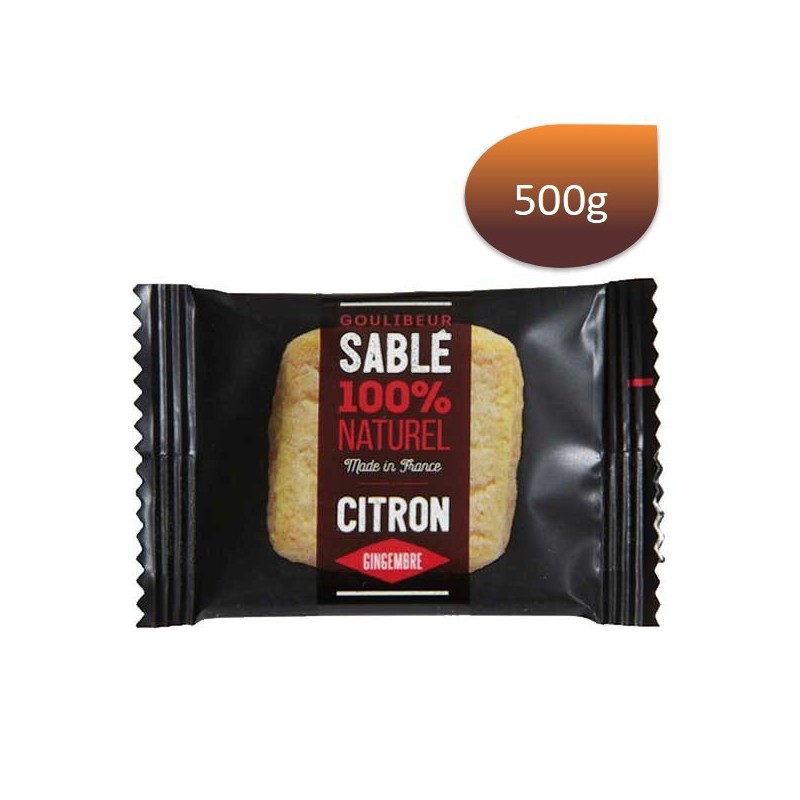 Sablés Citron bio et gingembre - 500g - GOULIBEUR Sablés Citron bio et gingembre - 500g - GOULIBEUR