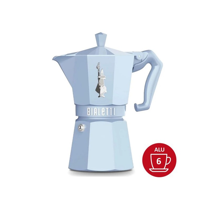 Cafetière italienne Moka Exclusive Bleue 6 TASSES - BIALETTI Cafetière italienne Moka Exclusive Bleue 6 TASSES - BIALETTI