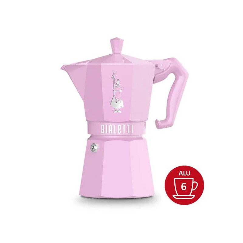 Cafetière italienne Moka Exclusive Rose 6 TASSES - BIALETTI Cafetière italienne Moka Exclusive Rose 6 TASSES - BIALETTI