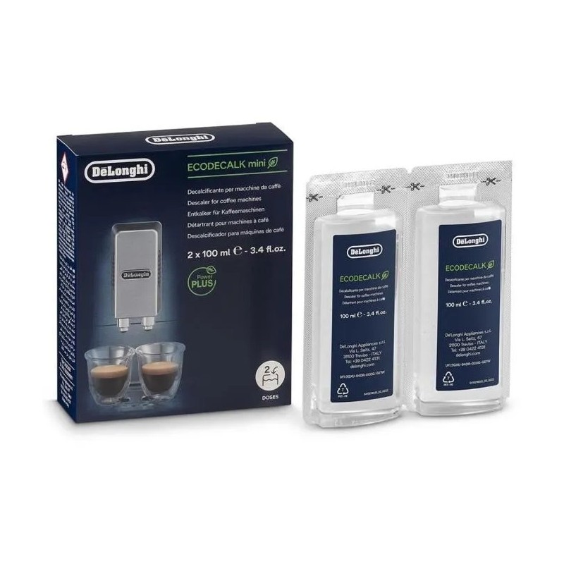 2 X Détartrant DELONGHI EcoDecalk Mini 100ml 5513296011 2 X Détartrant DELONGHI EcoDecalk Mini 100ml 5513296011