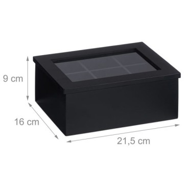 Black Tea Box 6 Compartamentos - RelaxDays
