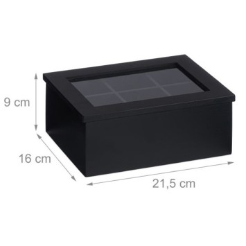 Black Tea Box 6 Compartamentos - RelaxDays