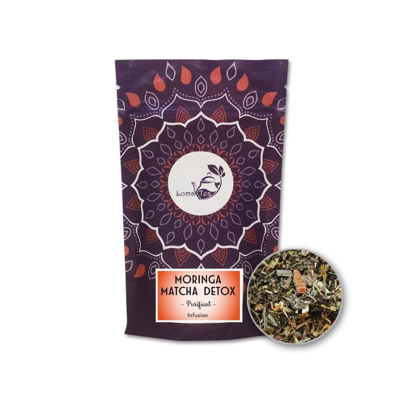 Infusão Moringa Macha Detox Lomatea VRAC 70G Infusão Moringa Macha Detox Lomatea VRAC 70G
