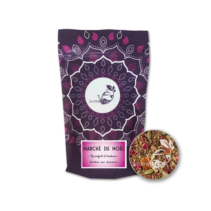 Rooibos MARCHE DE NOËL LOMATEA VRAC 100g Rooibos MARCHE DE NOËL LOMATEA VRAC 100g