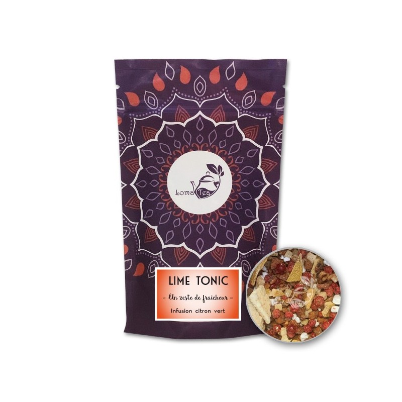 Infusion Lime Tonic LOMATEA VRAC 100g Infusion Lime Tonic LOMATEA VRAC 100g