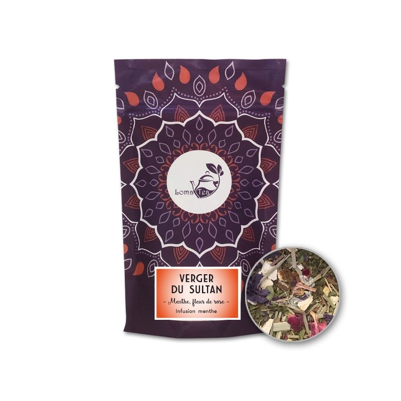 Infusion Verger du sultan LOMATEA VRAC 70g Infusion Verger du sultan LOMATEA VRAC 70g