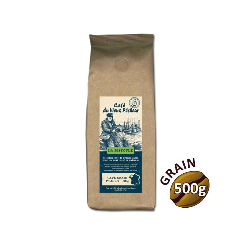 Café grain LA BISTOULE 500g - CAFÉ DU VIEUX PÊCHEUR Café grain LA BISTOULE 500g - CAFÉ DU VIEUX PÊCHEUR