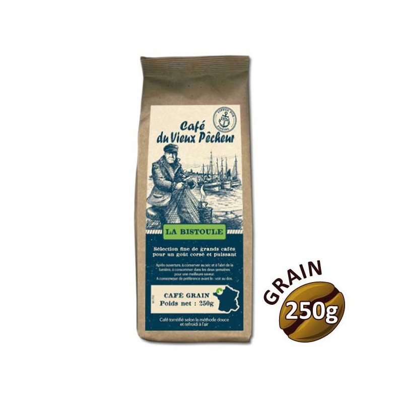 Café grain LA BISTOULE 250g - CAFÉ DU VIEUX PÊCHEUR Café grain LA BISTOULE 250g - CAFÉ DU VIEUX PÊCHEUR