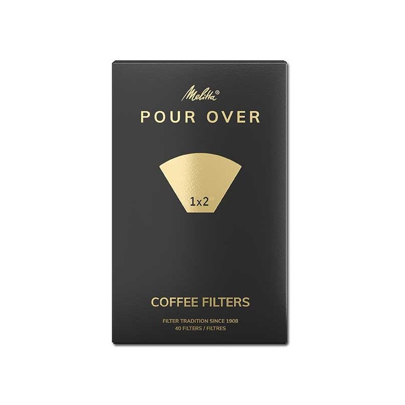 Filtres à café MELITTA POUR OVER 1X2 40 unités Filtres à café MELITTA POUR OVER 1X2 40 unités