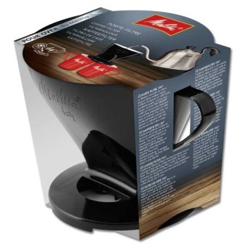 Schwarzer Plastikschwarzfilter 1x4 bis Over - Melitta