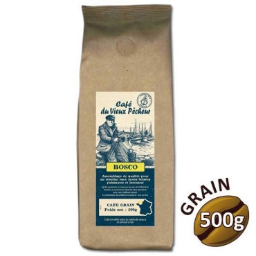 Café grain BOSCO 500g - CAFÉ DU VIEUX PÊCHEUR