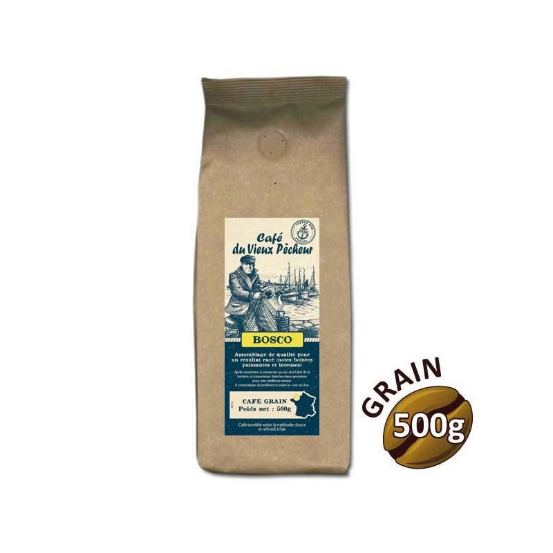 Café grain BOSCO 500g - CAFÉ DU VIEUX PÊCHEUR Café grain BOSCO 500g - CAFÉ DU VIEUX PÊCHEUR