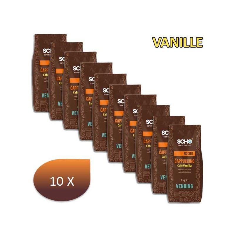 Pack x 10 Chocolat café VANILLE N°301 SCHO 1 Kg Pack x 10 Chocolat café VANILLE N°301 SCHO 1 Kg