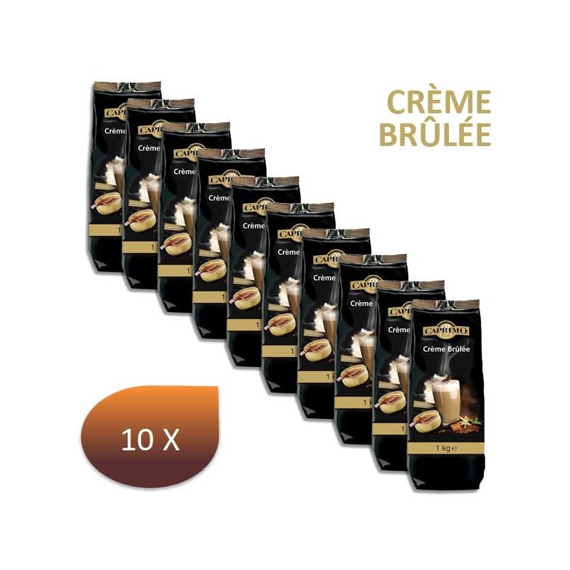 Pack x10 Café cappuccino CRÈME BRÛLÉE CAPRIMO 1 Kg Pack x10 Café cappuccino CRÈME BRÛLÉE CAPRIMO 1 Kg
